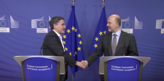 Δηλώσεις Τσακαλώτου – Μοσκοβισί κατά την συνάντησή τους στις Βρυξέλλες