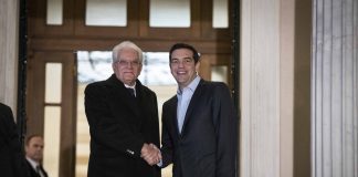 Συνάντηση του Πρωθυπουργού με τον Πρόεδρο της Ιταλικής Δημοκρατίας, κ. Σ. Ματαρέλα