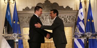 Κοινές δηλώσεις του Πρωθυπουργού και του Εσθονού ομολόγου του