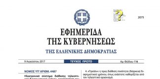 Στην Εφημερίδα της Κυβερνήσεως ο νόμος για την τηλεοπτική διαφήμιση