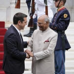 «Ευτυχής που μπορώ να ανταλλάξω σκέψεις και απόψεις με τον ΠτΔ μιας χώρας που παίζει εξαιρετικά σημαντικό ρόλο στην παγκόσμια σκηνή»