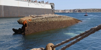 Ανέλκυση του ναυαγισμένου Ε/Γ – Ο/Γ «Κορφού Άιλαντ»