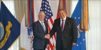 Συνάντηση ΥΕΘΑ Πάνου Καμμένου με τον Υπουργό Άμυνας των ΗΠΑ James Mattis στην Ουάσινγκτον