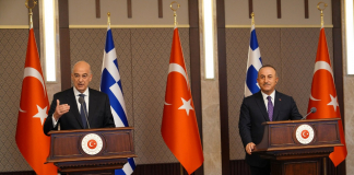 Δηλώσεις Υπουργού Εξωτερικών, Νίκου Δένδια, μετά το πέρας της συνάντησης με τον Υπουργό Εξωτερικών της Τουρκίας, Mevlüt Çavuşoğlu