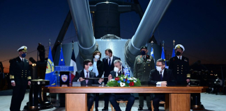 Παρουσία ΥΕΘΑ Νικόλαου Παναγιωτόπουλου στην Τελετή Υπογραφής της Συμφωνίας για την Προμήθεια νέων Φ/Γ για το ΠΝ και έξι επιπλέον Α/Φ για την ΠΑ