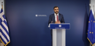 Ενημέρωση πολιτικών συντακτών και ανταποκριτών ξένου Τύπου από τον Υφυπουργό παρά τω Πρωθυπουργώ και Κυβερνητικό Εκπρόσωπο Παύλο Μαρινάκη