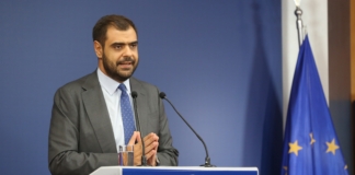 Ενημέρωση πολιτικών συντακτών και ανταποκριτών ξένου Τύπου από τον Υφυπουργό παρά τω Πρωθυπουργώ και Κυβερνητικό Εκπρόσωπο Παύλο Μαρινάκη