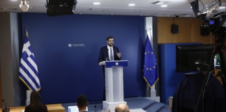 Ενημέρωση πολιτικών συντακτών και ανταποκριτών ξένου Τύπου από τον Υφυπουργό παρά τω Πρωθυπουργώ και Κυβερνητικό Εκπρόσωπο Παύλο Μαρινάκη