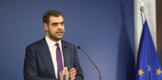 Ενημέρωση πολιτικών συντακτών και ανταποκριτών ξένου Τύπου από τον Υφυπουργό παρά τω Πρωθυπουργώ και Κυβερνητικό Εκπρόσωπο Παύλο Μαρινάκη